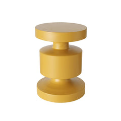 Masuta de cafea galbena din fier Ø30 cm Shaly Boltze