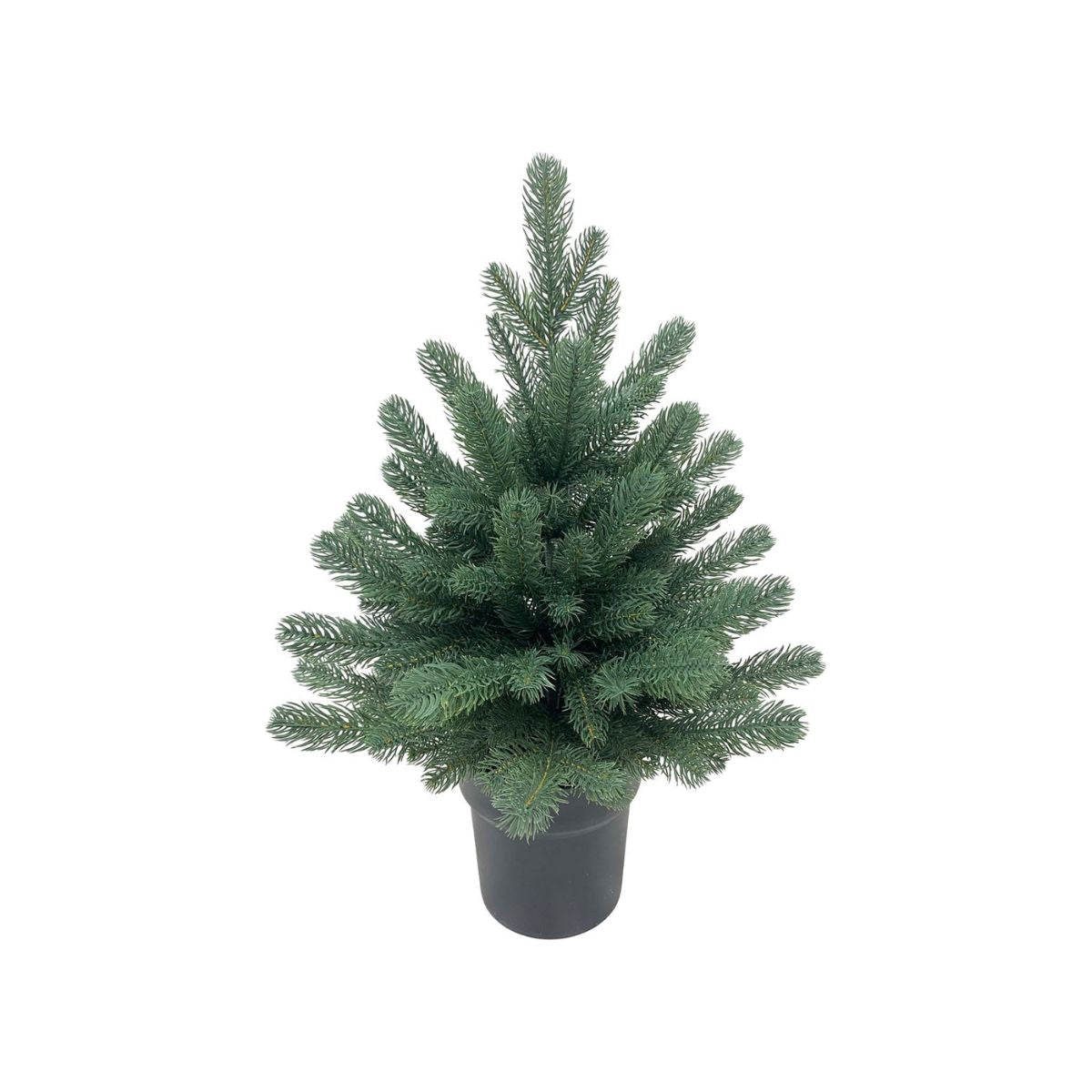 Bradut artificial premium 60 cm cu aspect natural, verde, ghiveci inclus - Firian MagicHome, 1, hectarul.ro