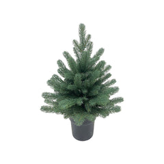 Bradut artificial premium 60 cm cu aspect natural, verde, ghiveci inclus - Firian MagicHome