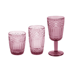 Pahar de vin 300 ml roz din sticla Vitra Urban Living