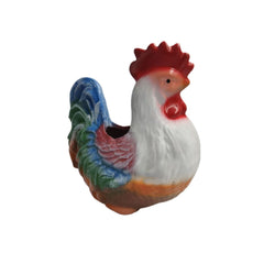Decoratiune de gradina ghiveci Cocos din ceramica cu ghiveci 28 cm