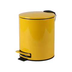 Cos de gunoi galben din metal, 5 litri, Masala Urban Living