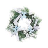 Hectarul - Coronita de Craciun Ø35 cm, pin verde/bleu cu fluturi si fundite - MagicHome