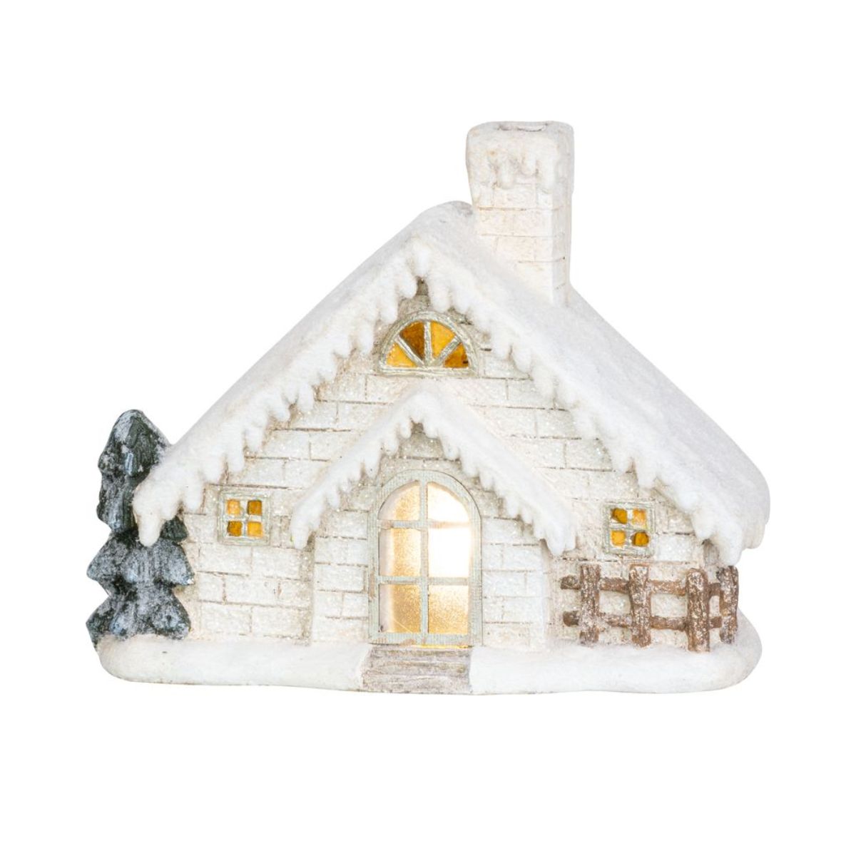 Decoratiune mare de Craciun 40 cm Casuta luminoasa LED - Xecco 7094 MagicHome, 1, hectarul.ro