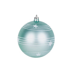 Set 6 globuri de Craciun Ø8 cm roz si verde pastel, plastic - MagicHome