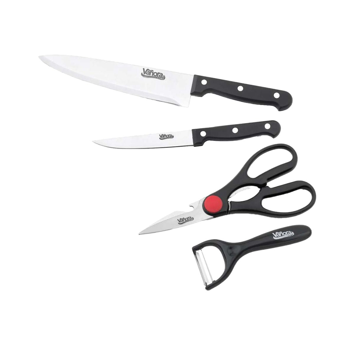 Set cutite si foarfeca din inox 4 piese Arden, 1, hectarul.ro