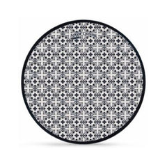 Set pentru cina, alb/negru, din portelan, pentru 6 persoane, Rania Heinner