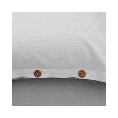 Lenjerie de pat din bumbac, pentru 2 persoane, 3 piese, gri inchis/gri deschis