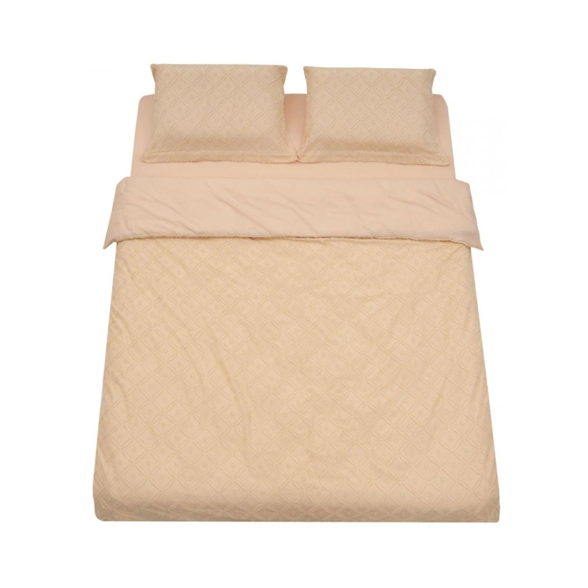 Lenjerie de pat din microfibra cu broderie, pentru 2 persoane, 4 piese, crem Tuffata, 1, hectarul.ro