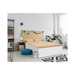 Lenjerie de pat din microfibra cu broderie, pentru 2 persoane, 4 piese, crem Tuffata