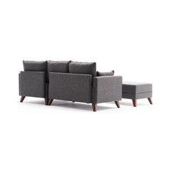 Coltar extensibil Bella Mini Corner Sofa Right - Anthracite