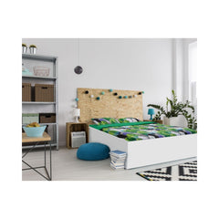 Lenjerie de pat din bumbac, pentru 2 persoane, 4 piese, multicolor King Size ZAN