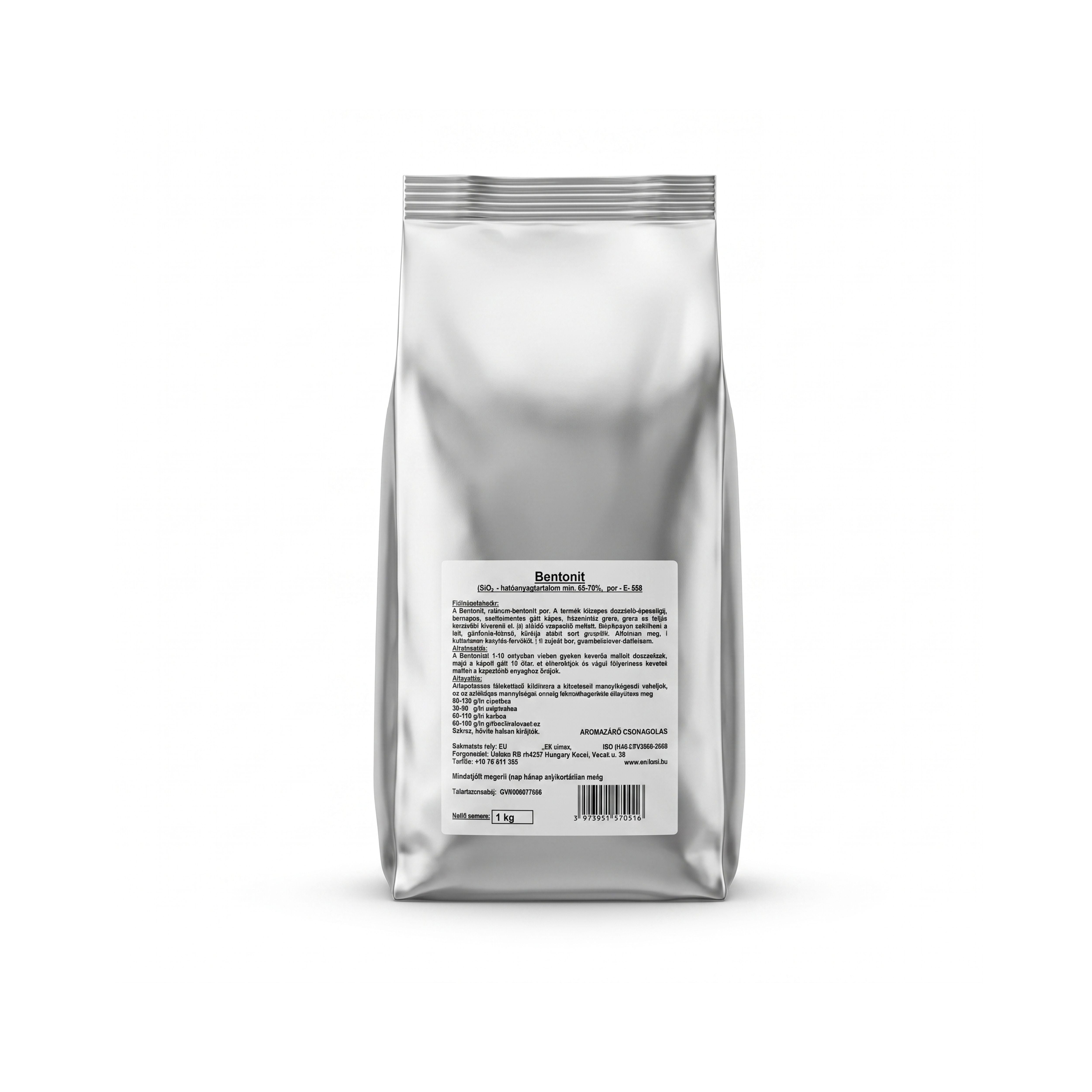 Bentonită Unikén 1 kg pentru limpezirea și stabilizarea mustului și vinului, 1, hectarul.ro