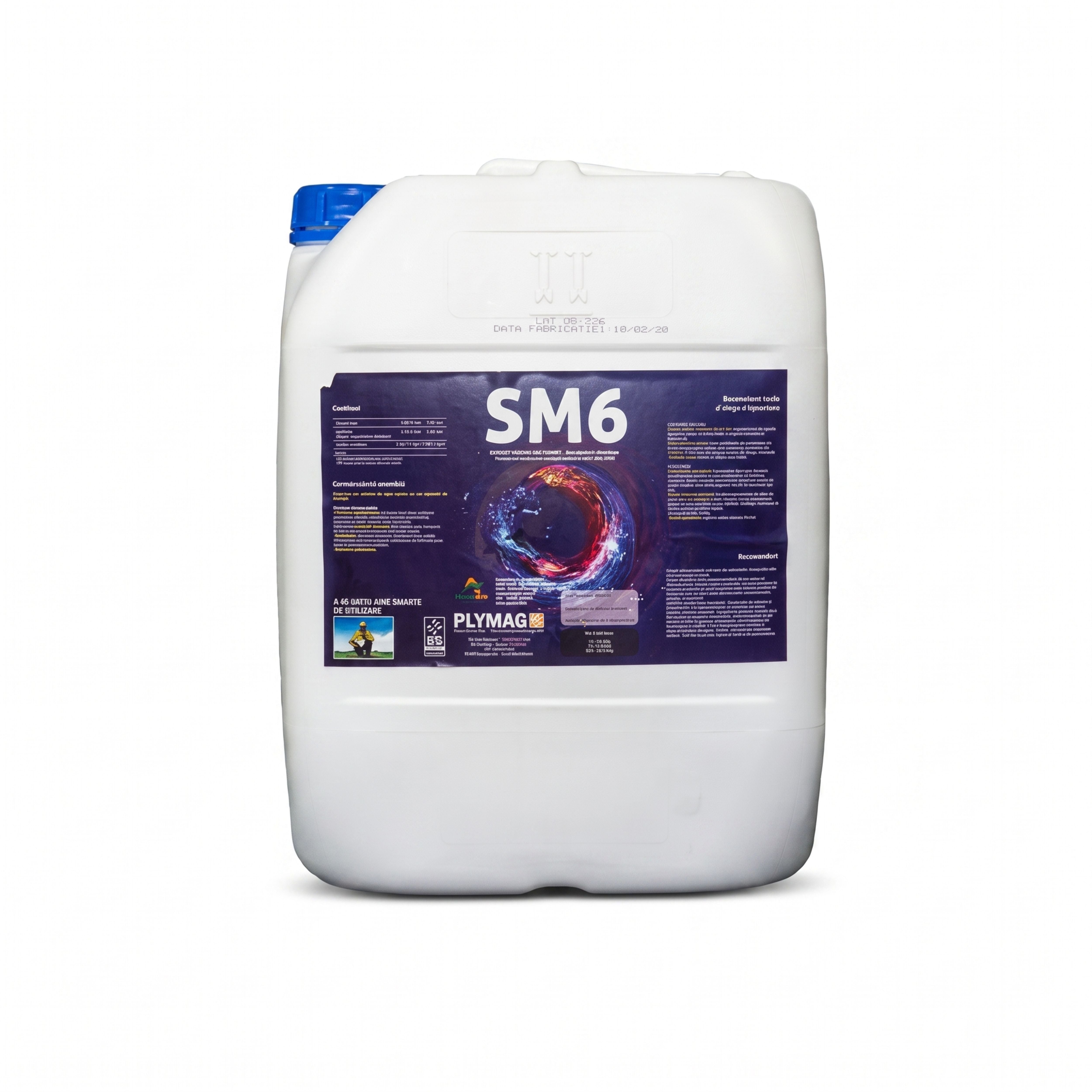 Biostimulator SM-6 20 L cu extract de alge Ascophyllum nodosum, manitol și acid alginic PLYMAG, 1, hectarul.ro