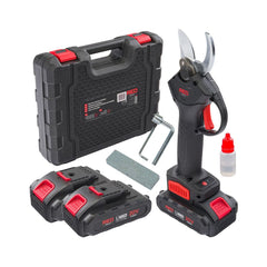Foarfecă de grădinărit cu acumulator Red Technic RTSA0063, 20V, 30 mm, 2 baterii incluse
