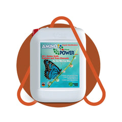 Biostimulator lichid, pe baza de aminoacizi 50%, peptide si elementele (Fe, Zn, Mn, Co si Mo), AMINO POWER PLUS 20 L