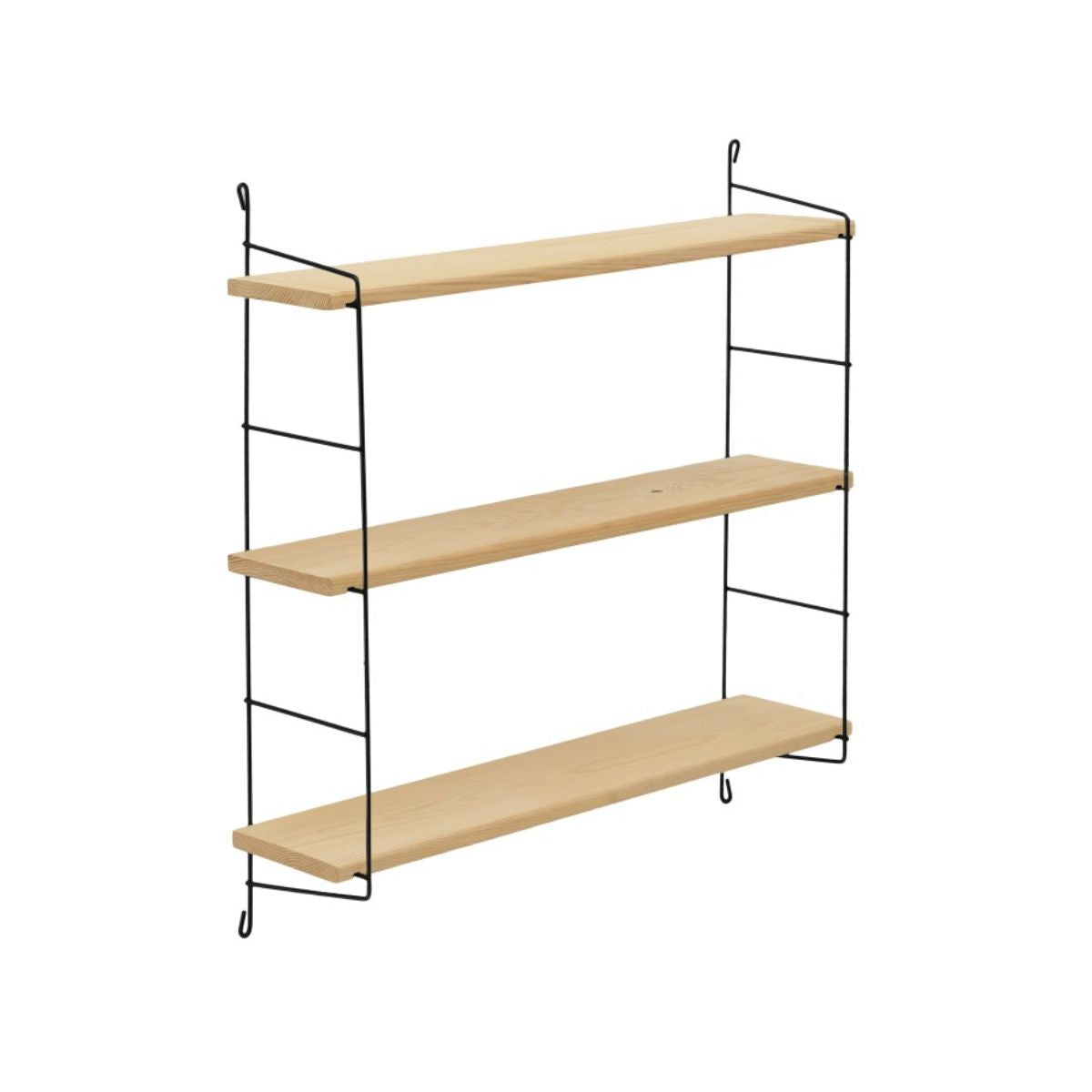 Etajera de perete din lemn de pin 60x16x62, 1, hectarul.ro