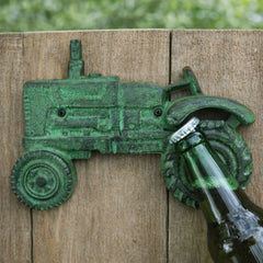 Desfacator de bere verde din otel turnat 30 cm Esschert Design