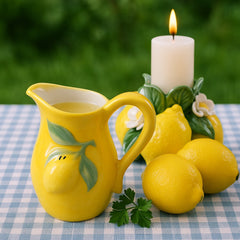 Mini-carafa galbena 200 ml din ceramica Zitronella Boltze