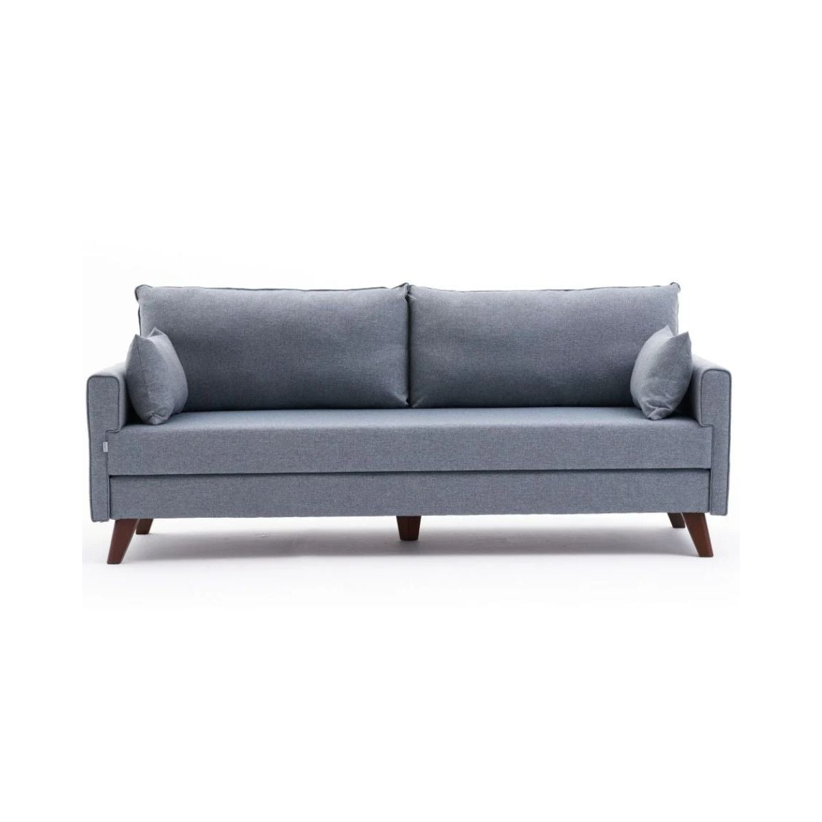 Canapea extensibila cu 3 locuri Bella Soft - Blue, 1, hectarul.ro