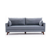 Hectarul - Canapea extensibila cu 3 locuri Bella Soft - Blue