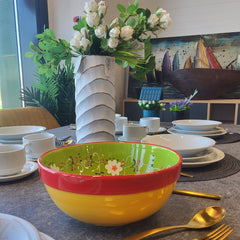 Bol ceramic verde/multi Ø23 cm Sombrero Cosy&Trendy