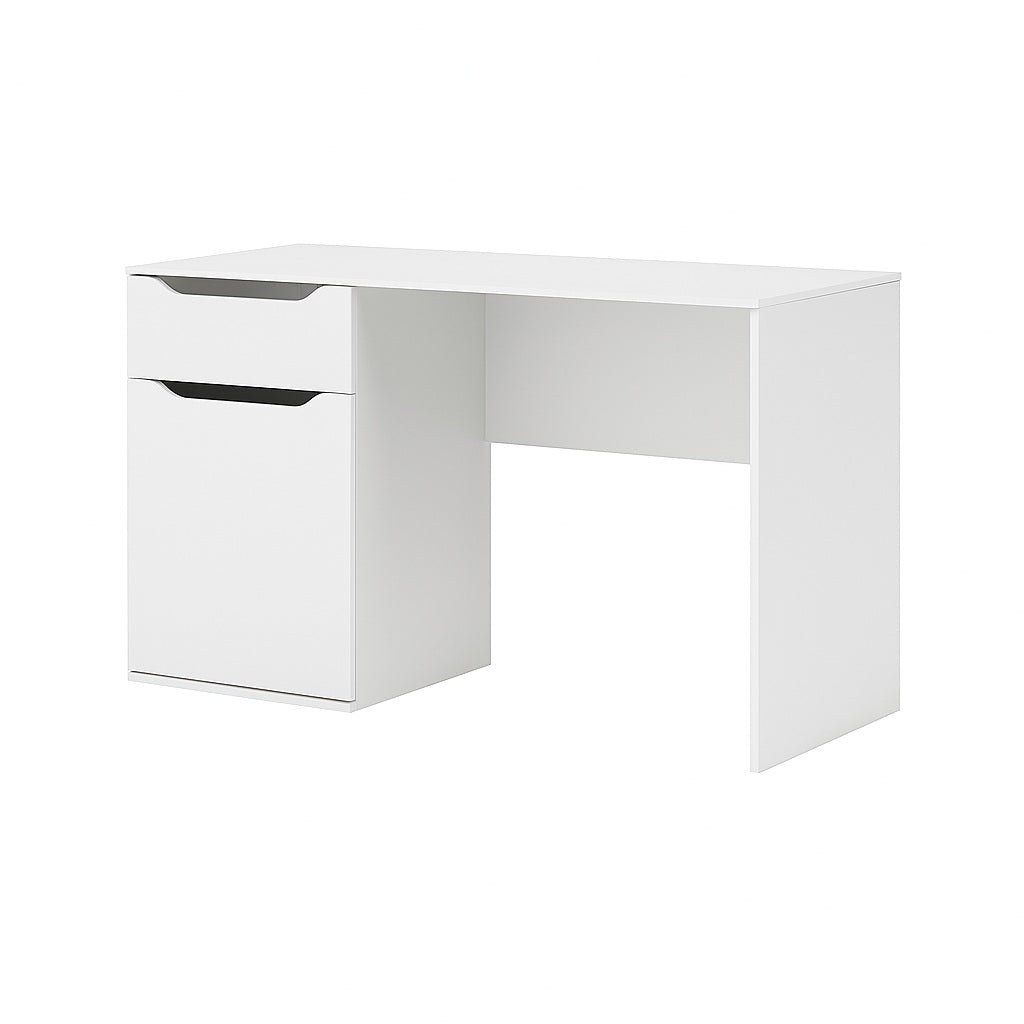 Birou alb din PAL melaminat 122x79x53 cm Fulya Ipar, 1, hectarul.ro