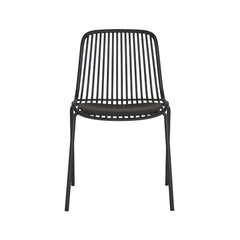 Scaun de living negru din polipropilena si metal Klara