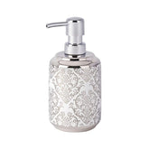 Hectarul - Dispenser pentru sapun lichid, argintiu/alb, ceramic, Barock Wenko
