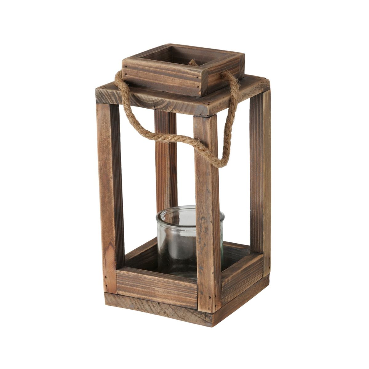 Felinar din lemn 14x14x28 cm Andra Boltze, 1, hectarul.ro