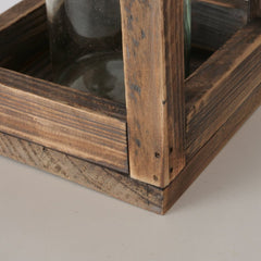 Felinar din lemn 14x14x28 cm Andra Boltze