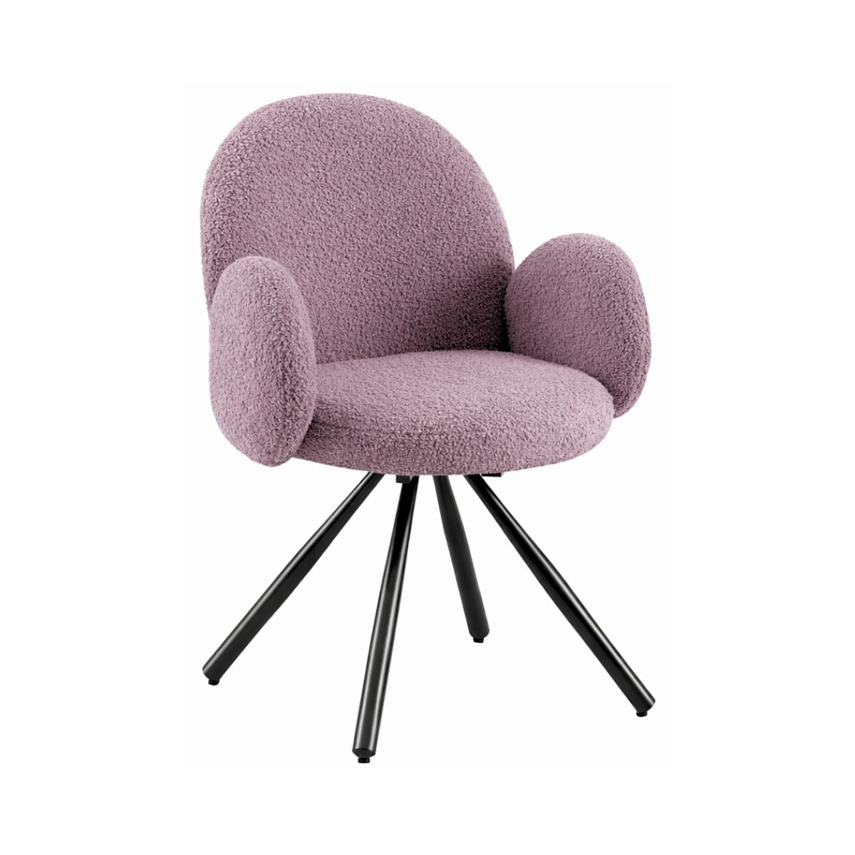 Pachet 3+1 Scaun rotativ lila-plum Teddy DC-71, 1, hectarul.ro