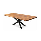 Hectarul - Masa de dining din lemn de acacia 180x90 cm Bandra Star Live Edge Haro