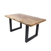 Hectarul - Masa de dining din lemn de mango 160x90 cm Tropical U Live Edge Look Haro
