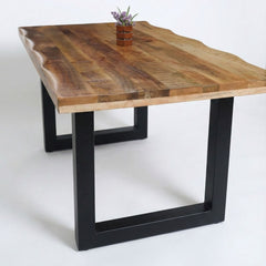Masa de dining din lemn de mango 140x90 cm Tropical U Live Edge Look Haro