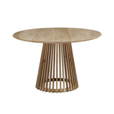 Hectarul - Masa de dining rotunda Ø120 cm maro natur din lemn de mango Altamira Haro