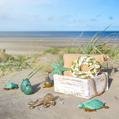 Vaza verde ceramica 11,8 cm Leaf Bud Cosy&Trendy