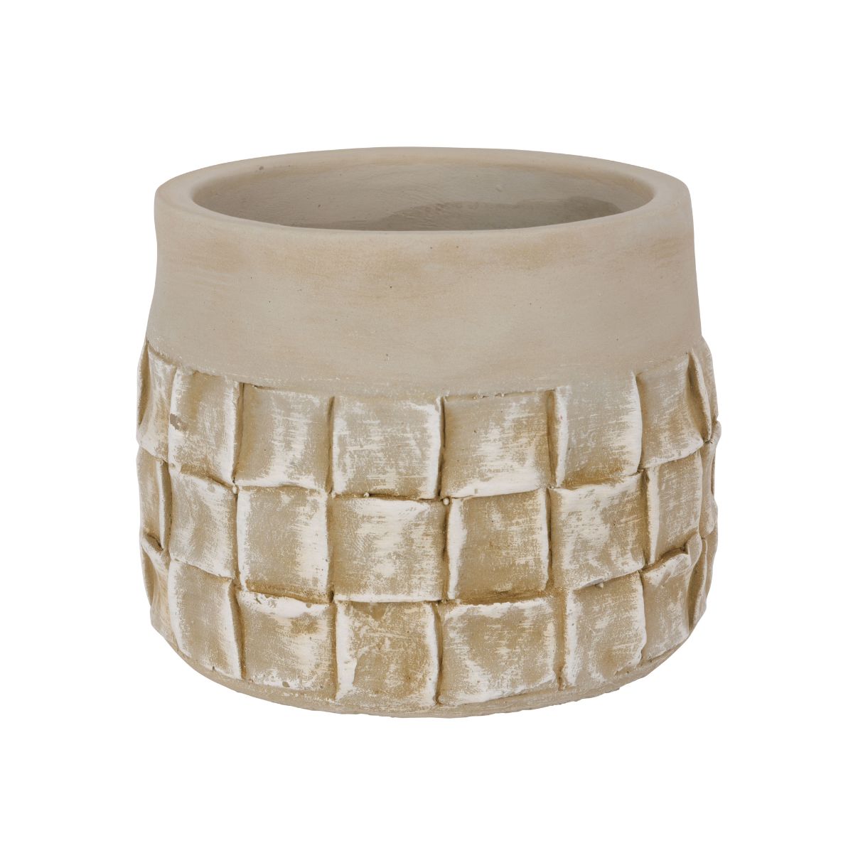 Suport decorativ pentru ghiveci, grej, din ciment, Ø12x9,5 cm Surfaces Cosy&Trendy, 1, hectarul.ro