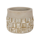 Hectarul - Suport decorativ pentru ghiveci, grej, din ciment, Ø12x9,5 cm Surfaces Cosy&Trendy