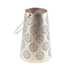 Felinar galben-sampanie din metal Ø16,5x24 cm Gold Cosy&Trendy