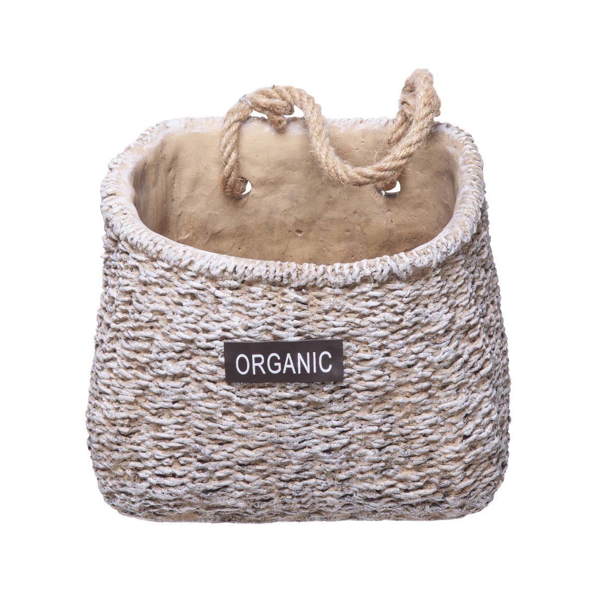 Cos de depozitare din ciment 20,5x16x17 cm Organic Cosy&Trendy, 1, hectarul.ro