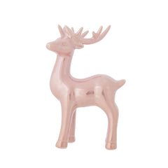 Decoratiune de Craciun cerb roz pal ceramic 16,9 cm Antlers Cosy&Trendy