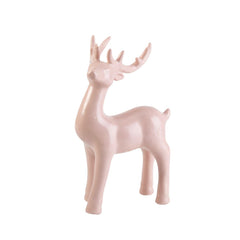 Decoratiune de Craciun cerb roz pal ceramic 16,9 cm Antlers Cosy&Trendy