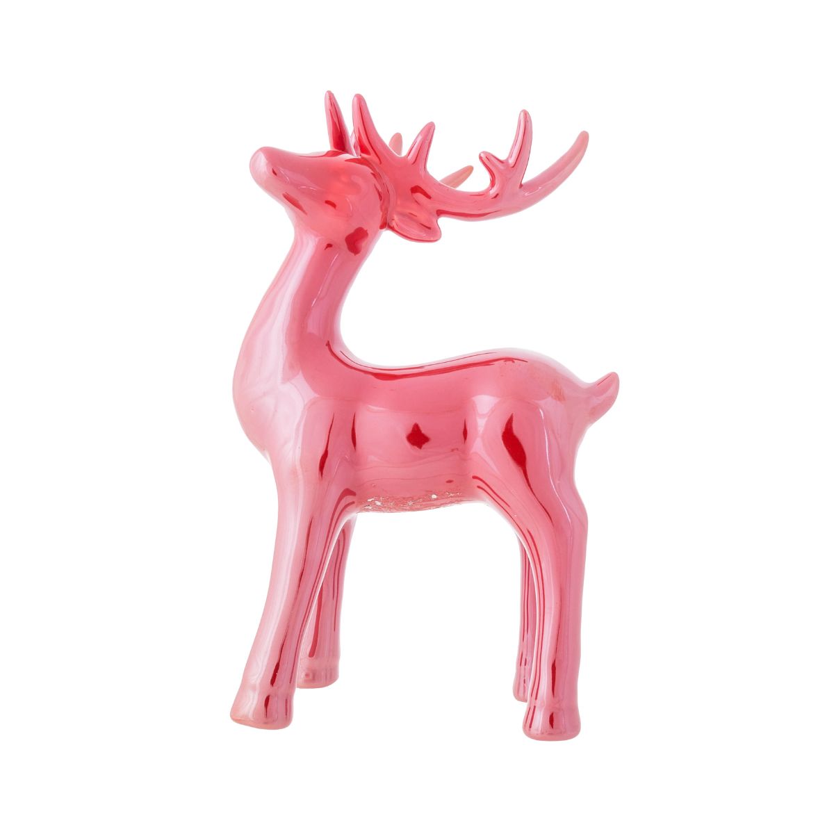 Decoratiune de Craciun cerb rosu ceramic 23,2 cm Antlers Cosy&Trendy, 1, hectarul.ro