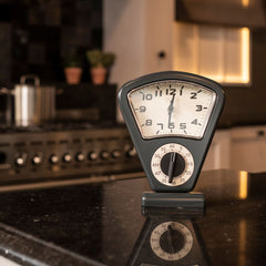 Ceas de masa cu timer 21 cm gri Cosy&Trendy