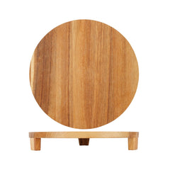 Platou rotund pentru aperitive, din lemn de acacia, Ø30x4,5 cm Presentation Plate Cosy&Trendy