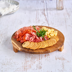 Platou rotund pentru aperitive, din lemn de acacia, Ø30x4,5 cm Presentation Plate Cosy&Trendy