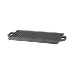 Tava cu functie dubla (grill/plita) din fonta cu manere 505x235x15 mm Castora MagicHome