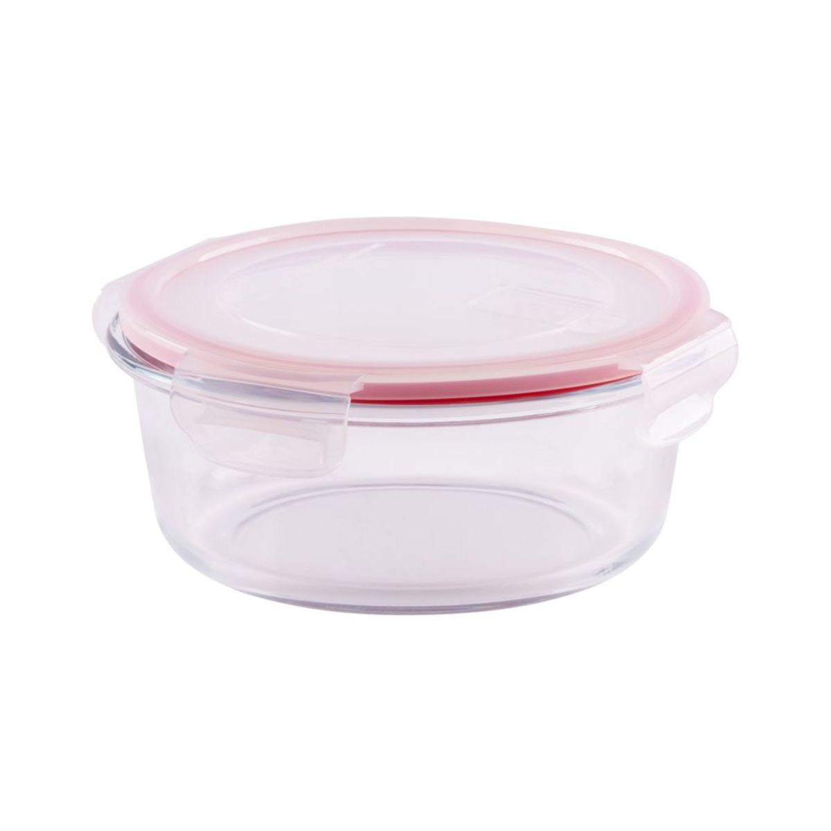 Caserola rotunda 950 ml din sticla borosilicata cu capac BSG3 MagicHome, roz, 1, hectarul.ro