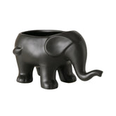 Hectarul - Suport decorativ pentru ghiveci negru din portelan 25x14,5 cm Elefanto Boltze